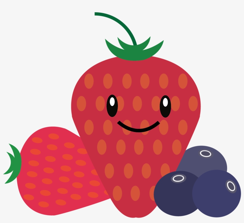 Pineapple Berries Watermelon - Berry Cartoon Png, transparent png #455995