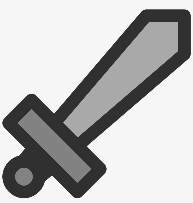 Metal Sword Icon Clipart Png - Sword Clipart, transparent png #456111