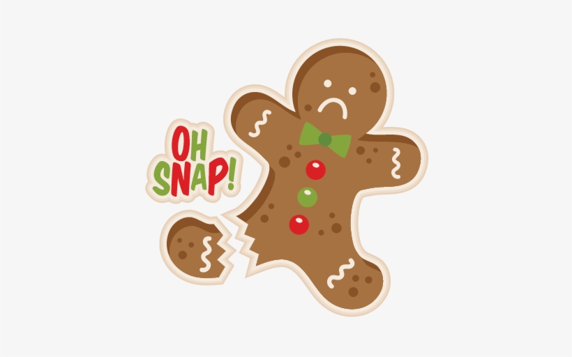 Clip Transparent Library Oh Snap Man Cookie Svg Scrapbook - Oh Snap Gingerbread Man, transparent png #457280
