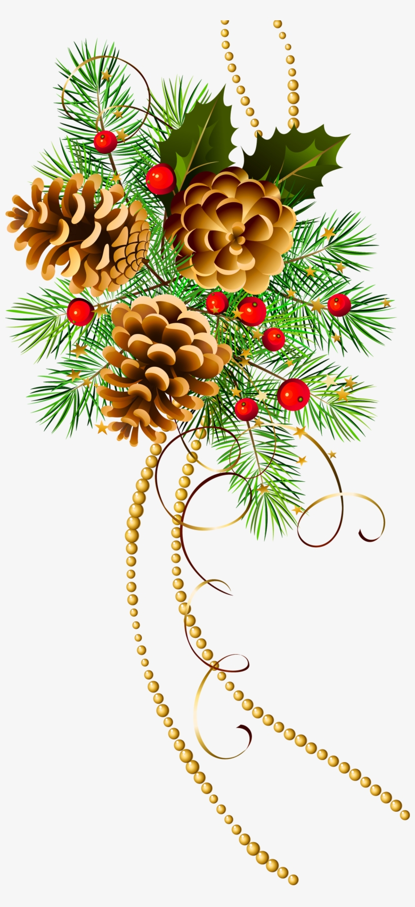 Christmas Pine Cone Png Graphic Download - Christmas Pine Cone Clip Art, transparent png #457451