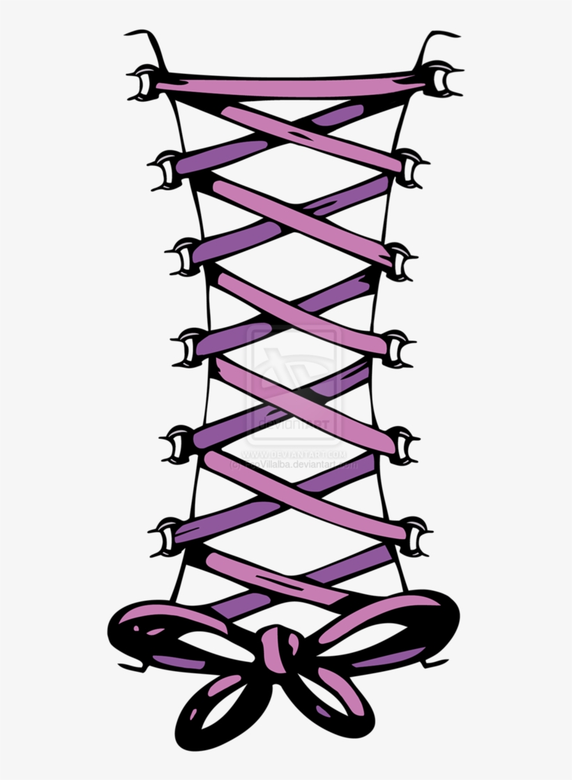 Corset Tattoo By Fcovillalba On Deviantart - Transparent Black Lace Corset Clipart, transparent png #457615