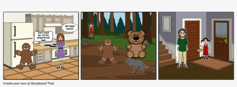 Gingerbread Man - Cartoon, transparent png #457695