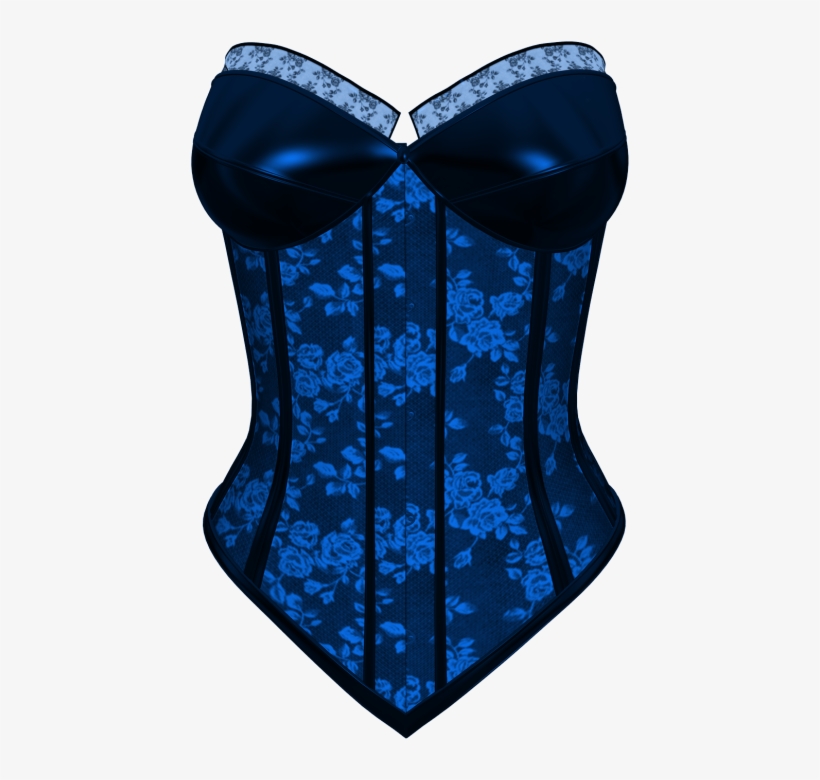 Lacarolita Ncg Corset1 - Blue Lingerie Clipart, transparent png #457806