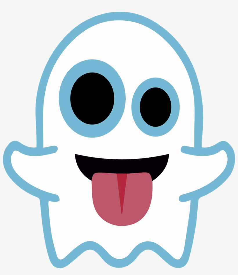 Ghost Emoji Png - Duch Na Halloween, transparent png #458361