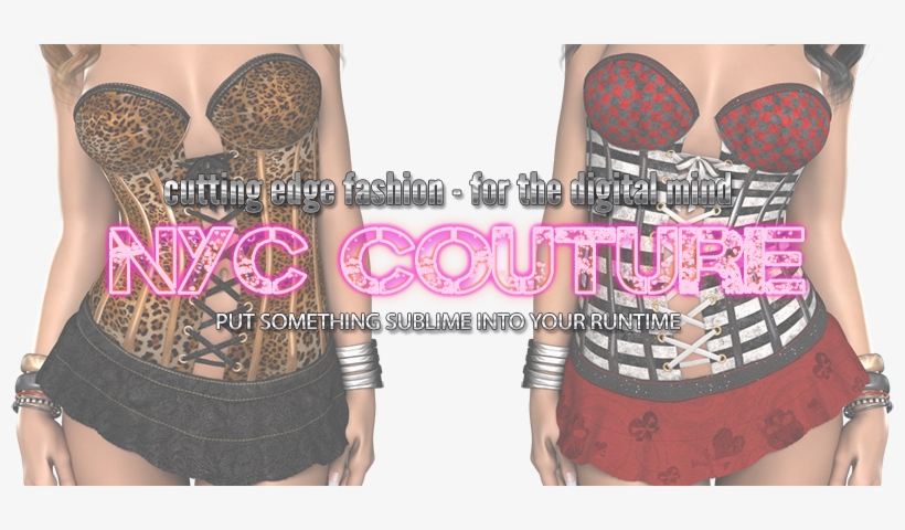 Nyc Couture Rose Raven Corset - Girl, transparent png #458824