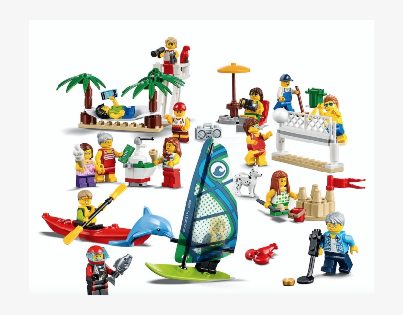 Lego City 5702015865999 60153 People Pack Beach - Lego City Fun In The Beach, transparent png #458847