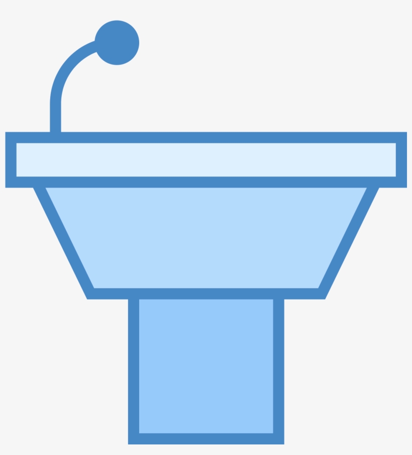 This Icon Represents A Podium Without A Speaker - Loudspeaker, transparent png #459352