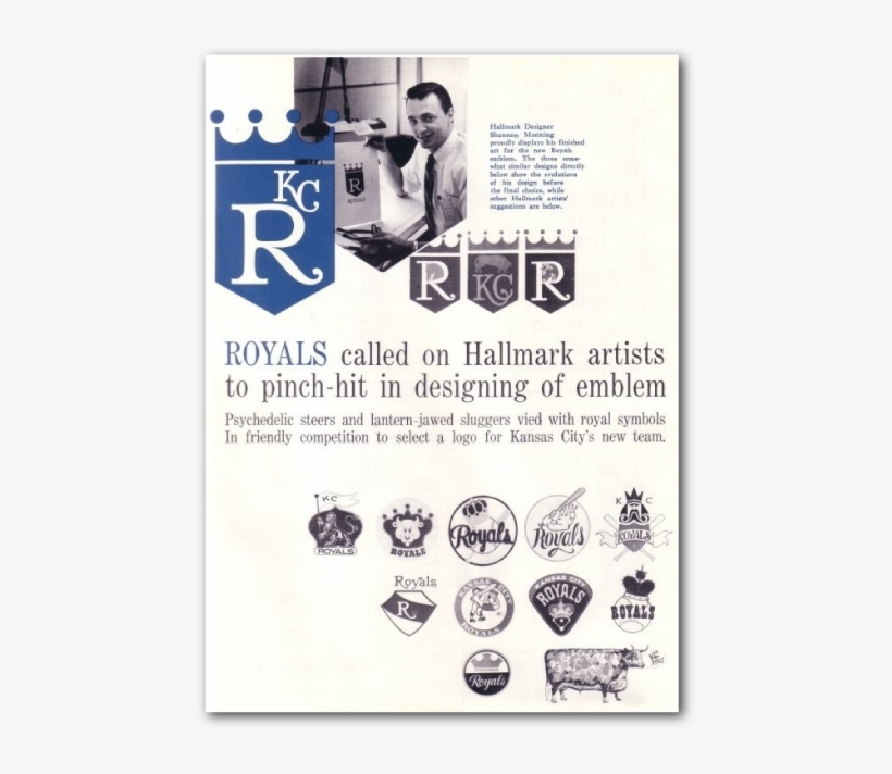 Hallmark Artists Asked To Redesign The Royals Logo - Kansas City Royals Logo History, transparent png #459826