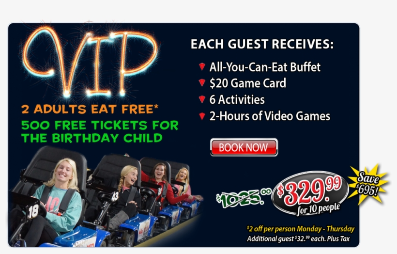 Vip - Warr Acres Incredible Pizza Company, transparent png #4500823