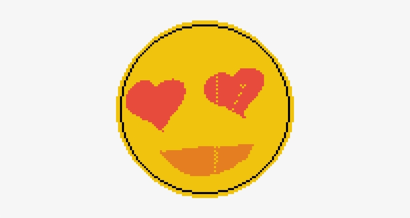 Heart Eye Emoji - Circle, transparent png #4501688