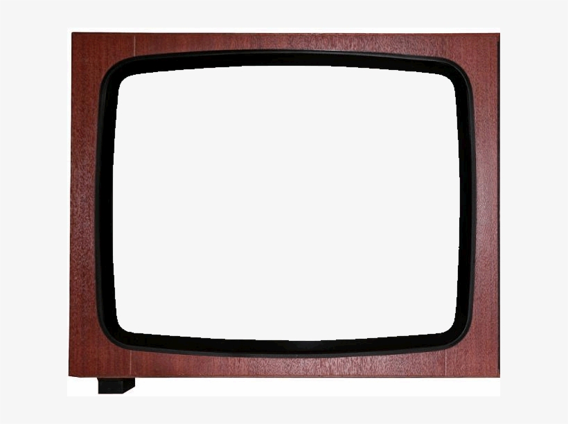 Rounded-edge Tv And Wood Paneling, Then Make The Playing - Old Tv Screen Border, transparent png #4502164