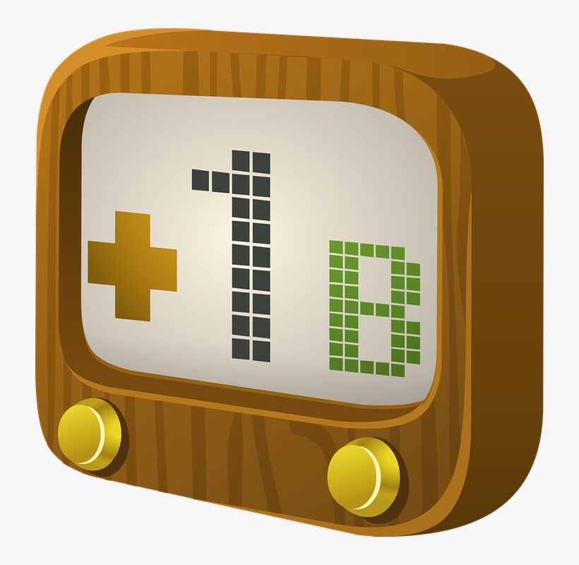 Tv, Screen, 1b, Television, Wood, Buttons, Old, Flat - Physics And Chemistry Formulation Inoganica - Vv., transparent png #4502215