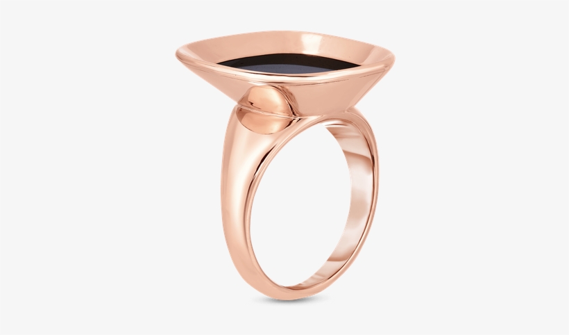 Roberto Coin Small Ring With Black Jade - Black, transparent png #4502216
