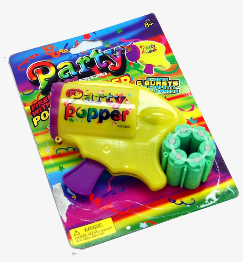 Party Popper Revolver - Blinkee Party Popper Gun, transparent png #4502509