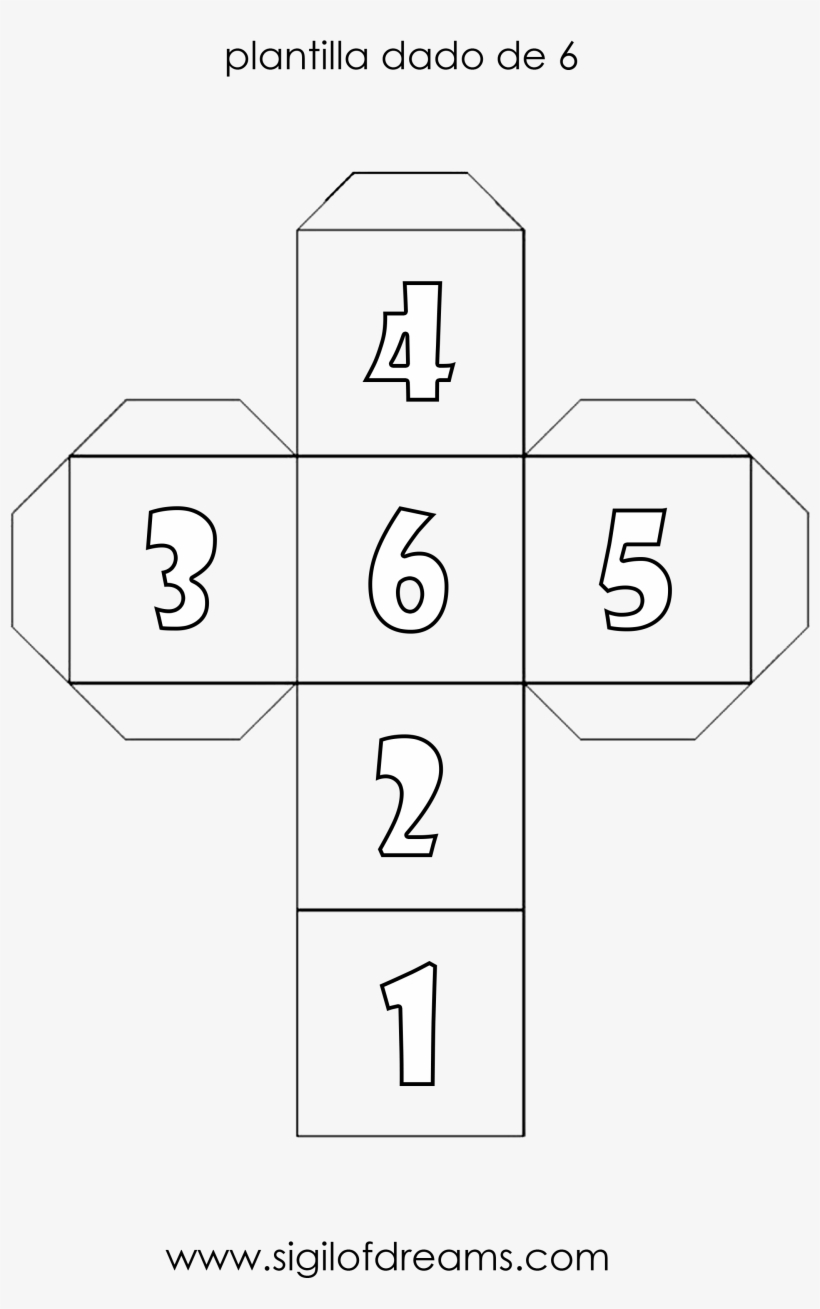 Plantilla Para Imprimir Y Construir Tu Propio - Hacer Dado De Papel, transparent png #4502516
