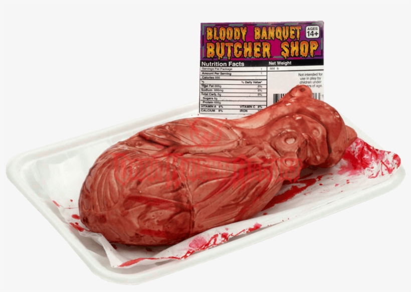 Butcher Shop Heart - Bloody Banquet Butcher Shop Fake Heart - Halloween, transparent png #4503129