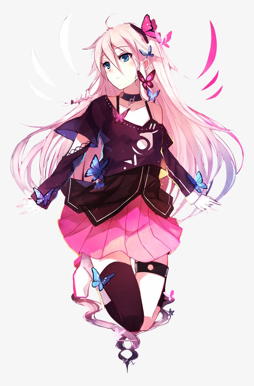 Anime Girl Pink Hair Png - Luka Vocaloid Hd Iphone, transparent png #4504379