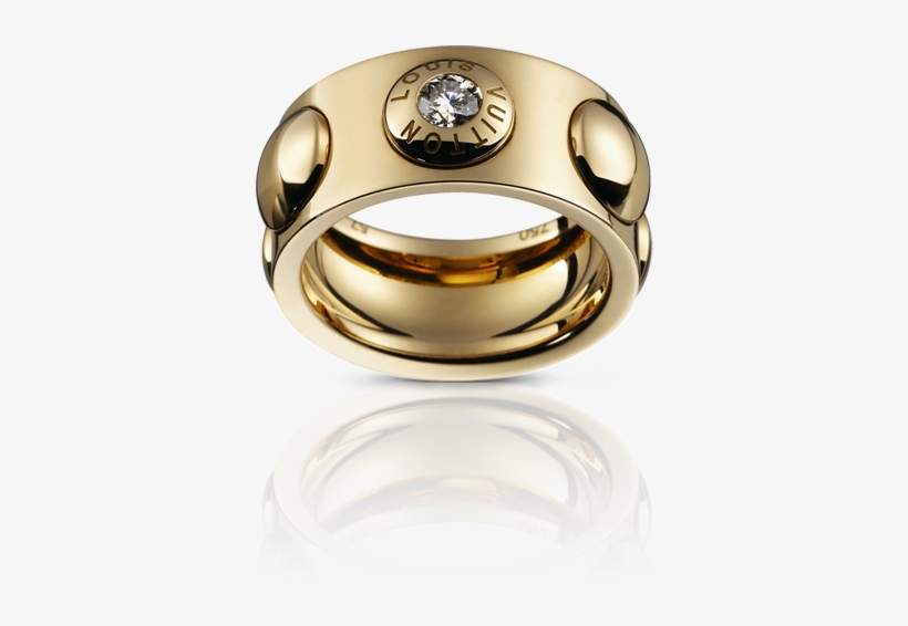 Louis Vuitton Large Clous Ring Yellow Gold And - Louis Vuitton Rings, transparent png #4506619