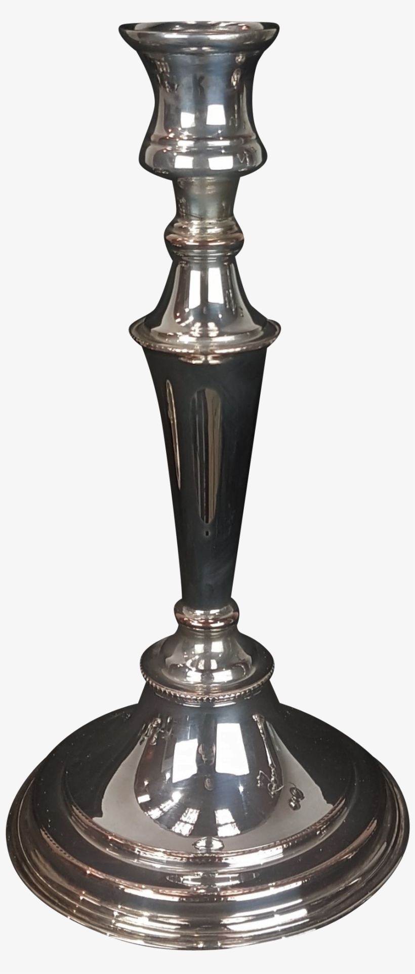 Pair Of Silver Plated Candlebra - Tower, transparent png #4507856