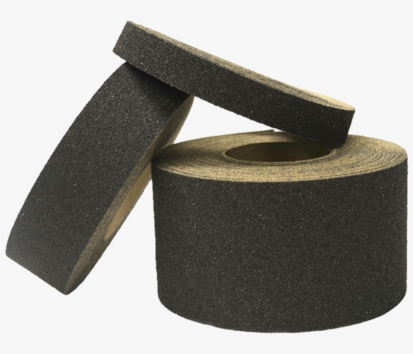 Fiberglass Step Cover Black With Yellow Nosing - Anti Slip Tape 2, transparent png #4508470