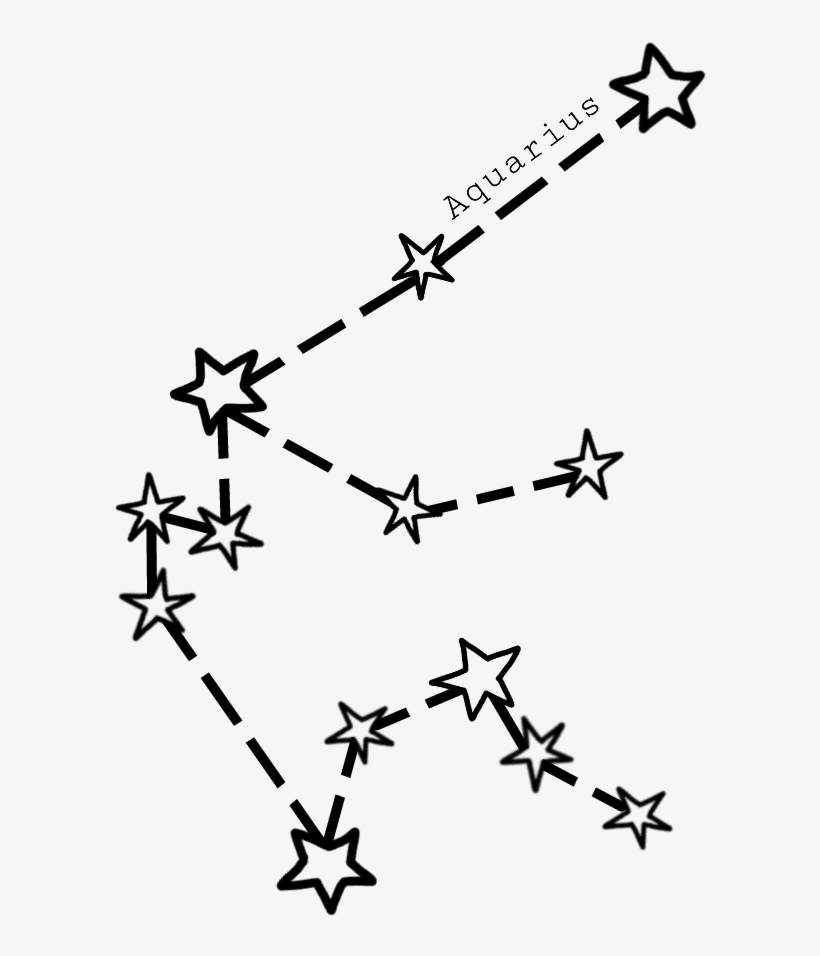 Aquarius Starsign Horoscope Cute - Constellation Of Aquarius, transparent png #4508950