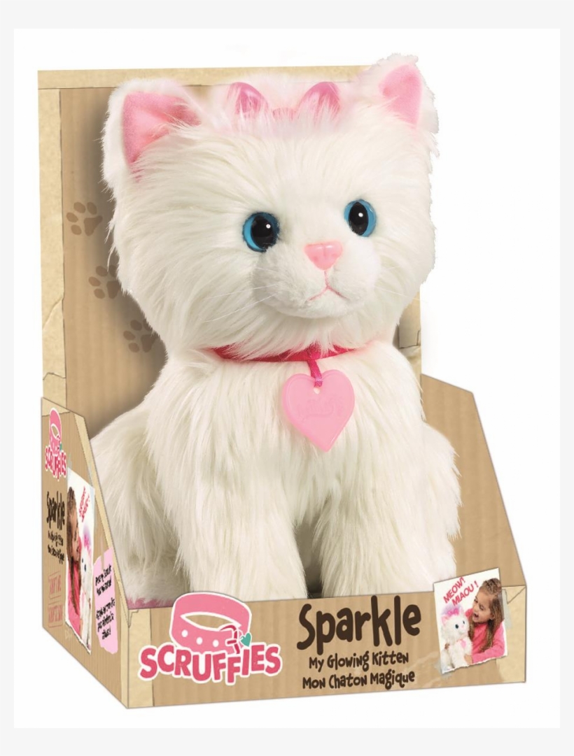 Auction - Animagic Scruffies Sparkle My Glowing Kitten, White, transparent png #4509345