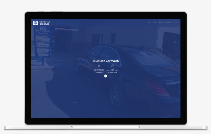 Blue Lion Car Wash Website - Led-backlit Lcd Display, transparent png #4511424