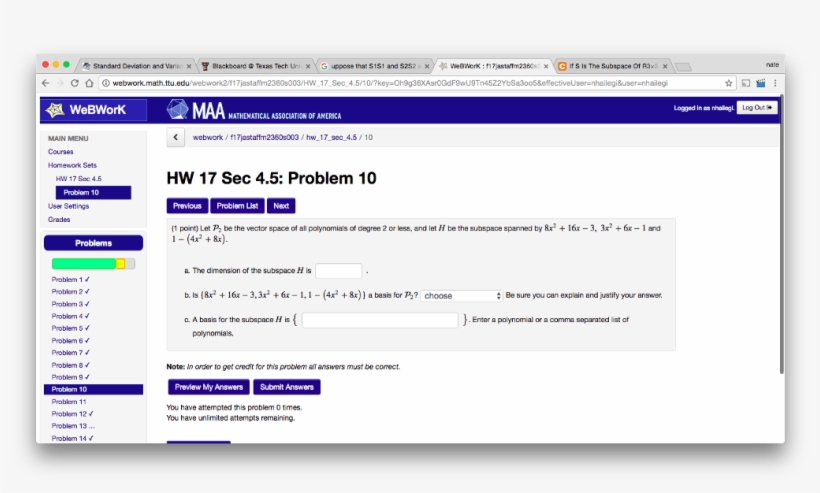 M Standard Deviation And Varian X 冒blackboard Texas - Webwork, transparent png #4512502