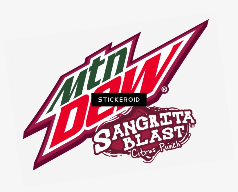 Mountain Dew Sangrita Blast Logo - Mtn Dew Black And White, transparent png #4512678