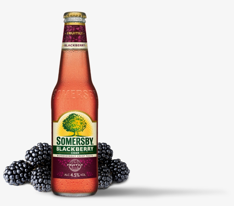 Somersby Blackberry Cider Bottle, transparent png #4513207