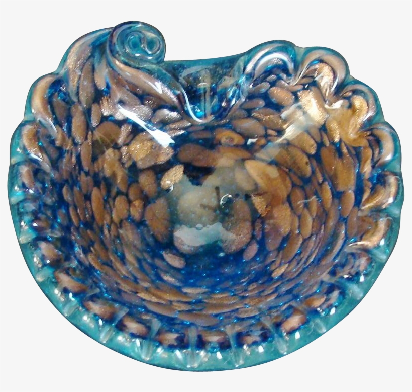 M#century Murano Italian Bullicanti Scalloped Edges - Ceramic, transparent png #4513309