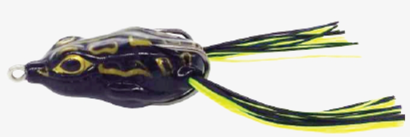Crazy Frog 4,5cm 9gr Preto Com Amarelo - Isca Crazy Frog Yara Sapinho De Borracha Cor 24 Preto, transparent png #4514570