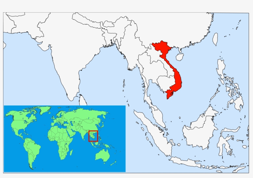 Asia Travel Information Vietnam - Vietnam Map In Asia, transparent png #4514931