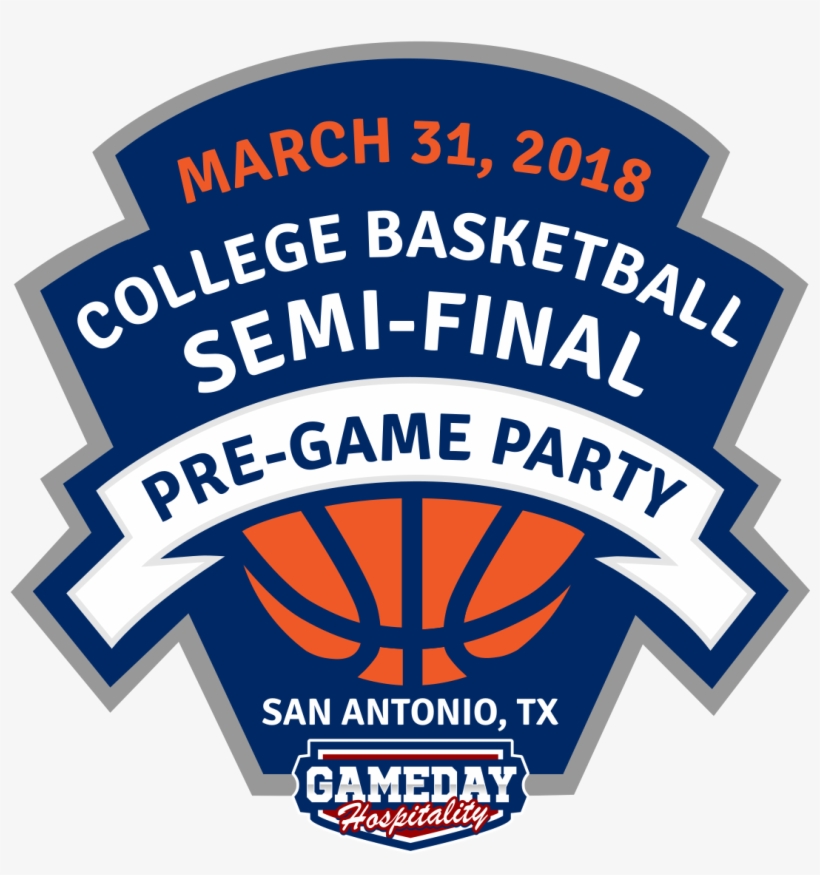 18 College Basketball Semi Final Pre Game Party Diy Basketball Logo Design Free Transparent Png Download Pngkey