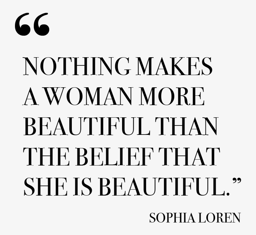 Quote Sophia Loren - Markenklamotten, transparent png #4515650