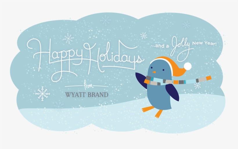 Happy Holiday Card - Cartoon, transparent png #4517091