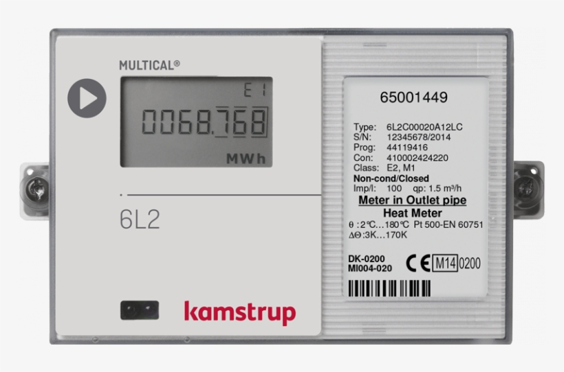 Kamstrup Multical6l2 1 1 1 - Kamstrup Multical 602 Mbus, transparent png #4517661