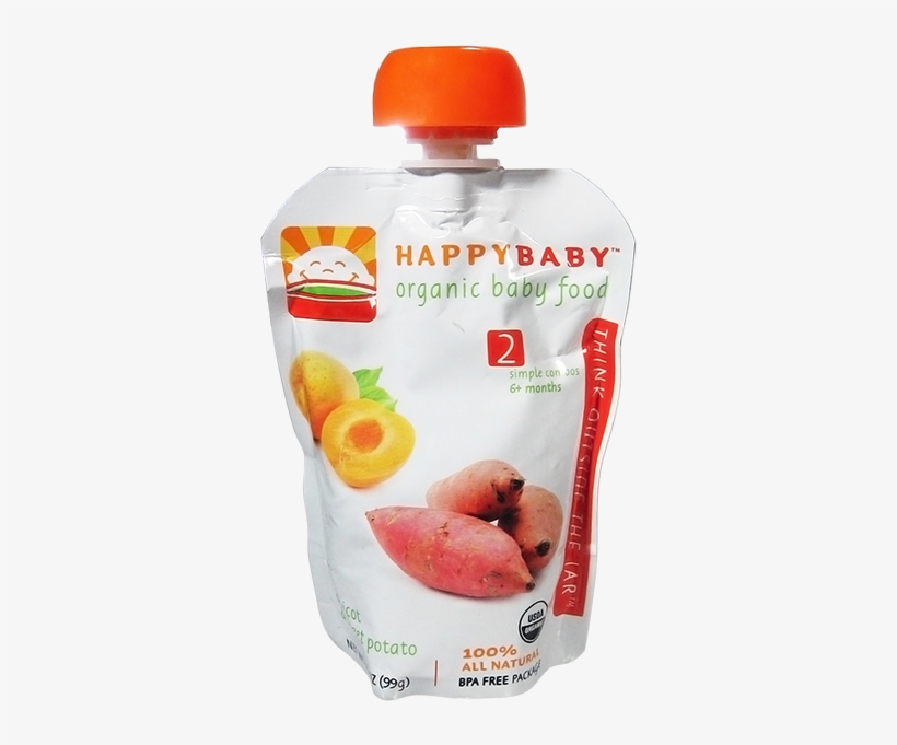 Happy Baby Apricot & Sweet Potato Baby Food Organic - Happy Baby Organic Baby Food, Apricots, Sweet Potato, transparent png #4518040