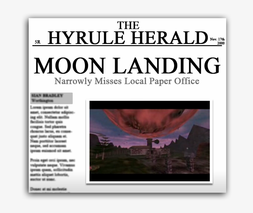 Tags Featuresgame Endingsnewspapers - Majora's Mask Moon, transparent png #4519531