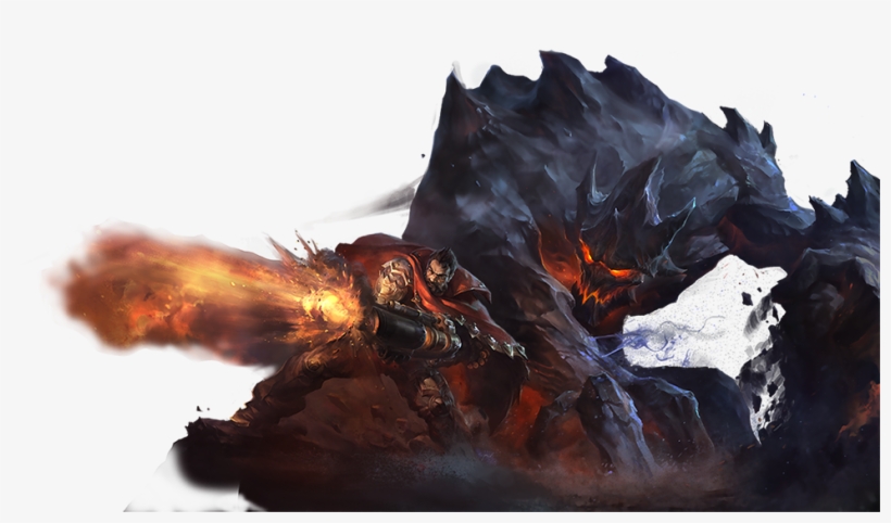 Graves And Malphite - League Of Legends Malphite Png, transparent png #4520941