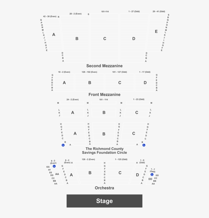 Legend - Detroit Masonic Temple Seat Numbers, transparent png #4522106