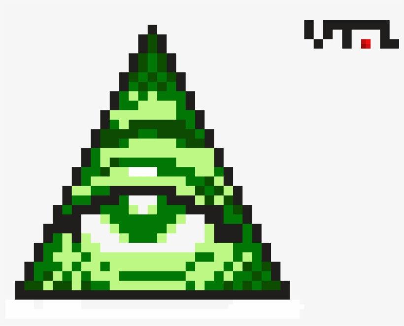 Illuminati - Vtol - Illuminati Pixel Art Minecraft, transparent png #4522107