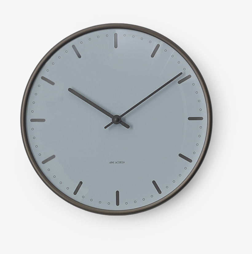 City Hall Royal Wall Clock Oe21 Cm Blue - Arne Jacobsen Clock, transparent png #4522758