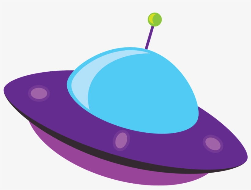 Cartoon Alien Flying Saucer Png Element - Purple Spaceship, transparent png #4523328