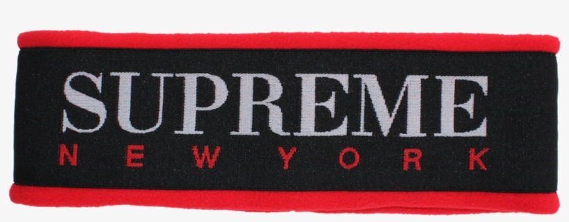 Supreme Headband Png - Supreme Fleece Headband Red., transparent png #4523469