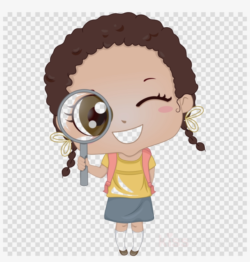 Black Girl With Magnifying Glass Clipart Stock Photography - Lorin Ladybug And Operation Lost Teddy Bear, transparent png #4523707