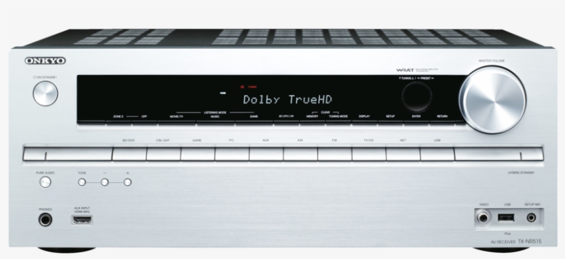 S Angled Left R976x488 \ - Onkyo Tx Nr616 Av Network Receiver - Silver, transparent png #4523760