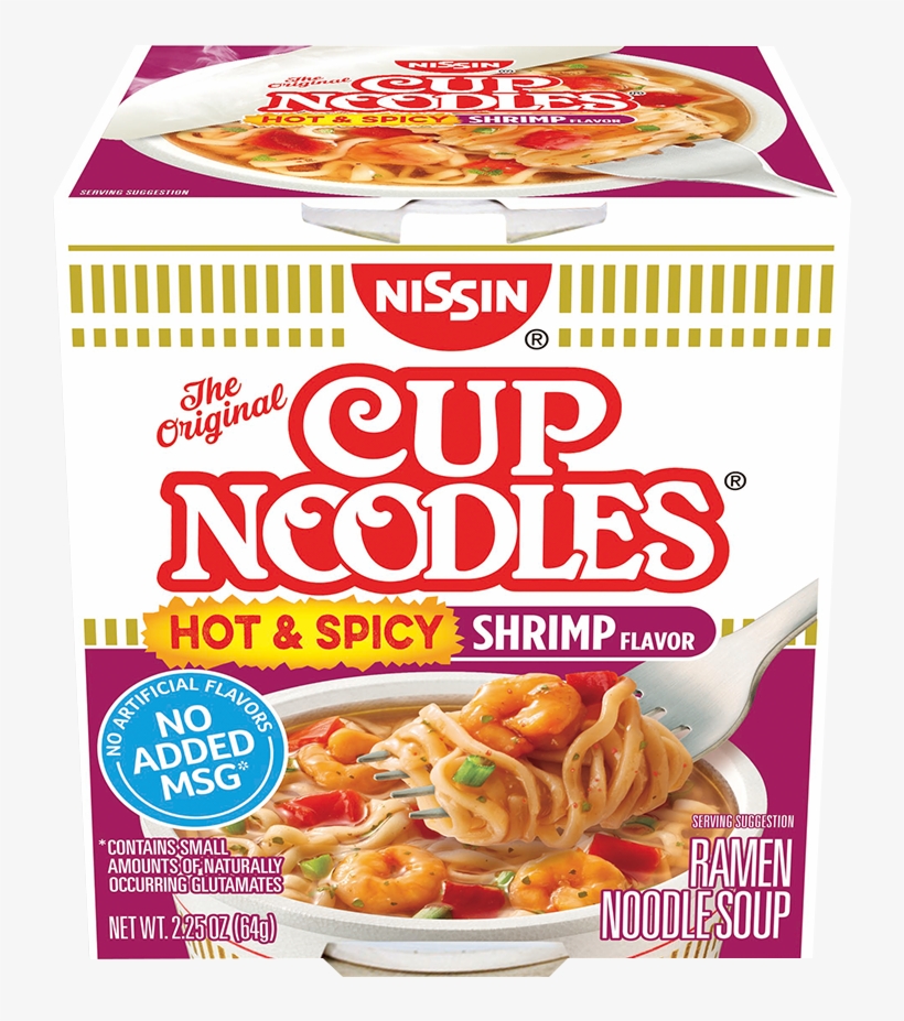 70662 03012 Cup Noodles Hot And Spicy Shrimp Unit - Cup Noodles, transparent png #4523876