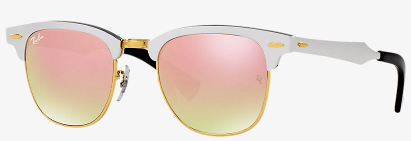 Fotos Tumblr Com Oculos - Ray-ban Unisex Sunglasses Silver 51 Metal, transparent png #4524156