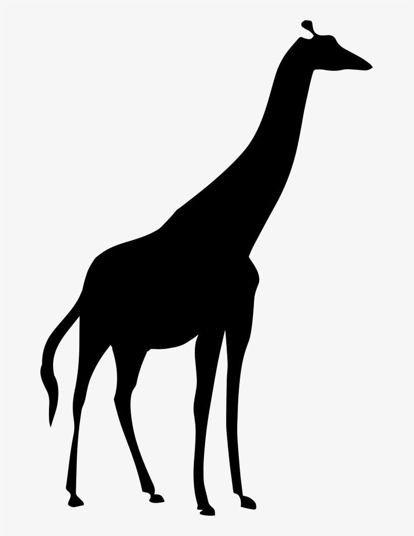 Giraffe Silhouette Comments - Jirafa Silueta Png, transparent png #4524229